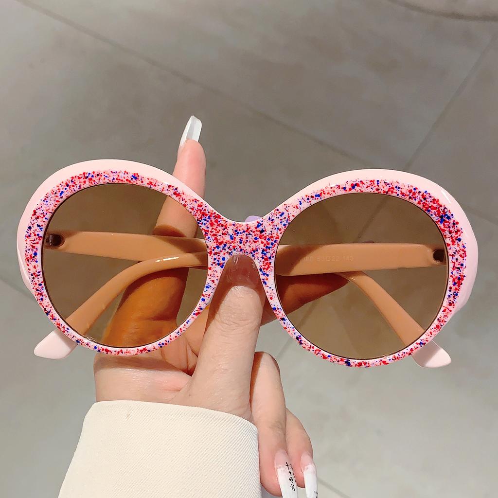 Vintage Round Sunglasses Women Fashion Gradient Multicolor Outdoor Shades Ins Trendy Stylish Brand Design Sun Glasses