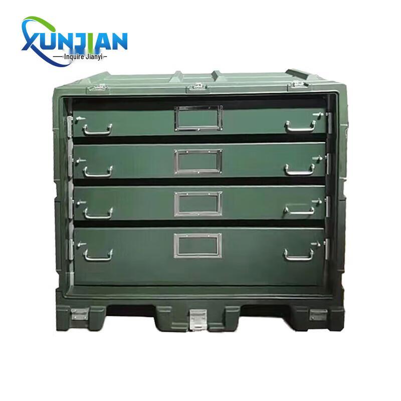 Four-Drawer Military Equipment Rotomolded Storage Box