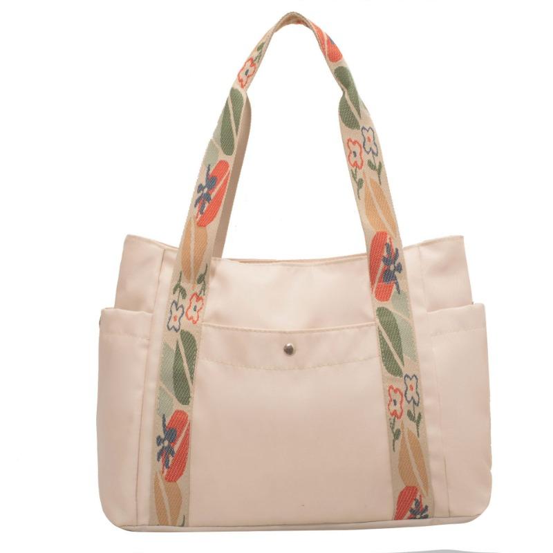 New College Student Commuting Large-capacity Shoulder Handbag Bag Women's Large-capacity Tote Canvas Bag