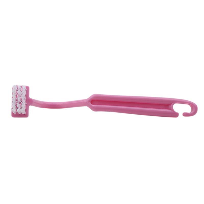 Clean Brush Bent Portable Toilet Brush Scrubber V-type Cleaner Bowl Handle Home Supplies Toilet Blind Spot Cleaning Brush