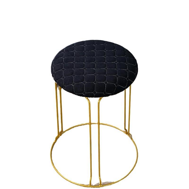 

Простой круглый чехол для табурета, утолщенная хлопковая подушка, износостойкий, пылезащитный чехол для стула, машинная стирка, не выцветающий чехол для стула 40cm