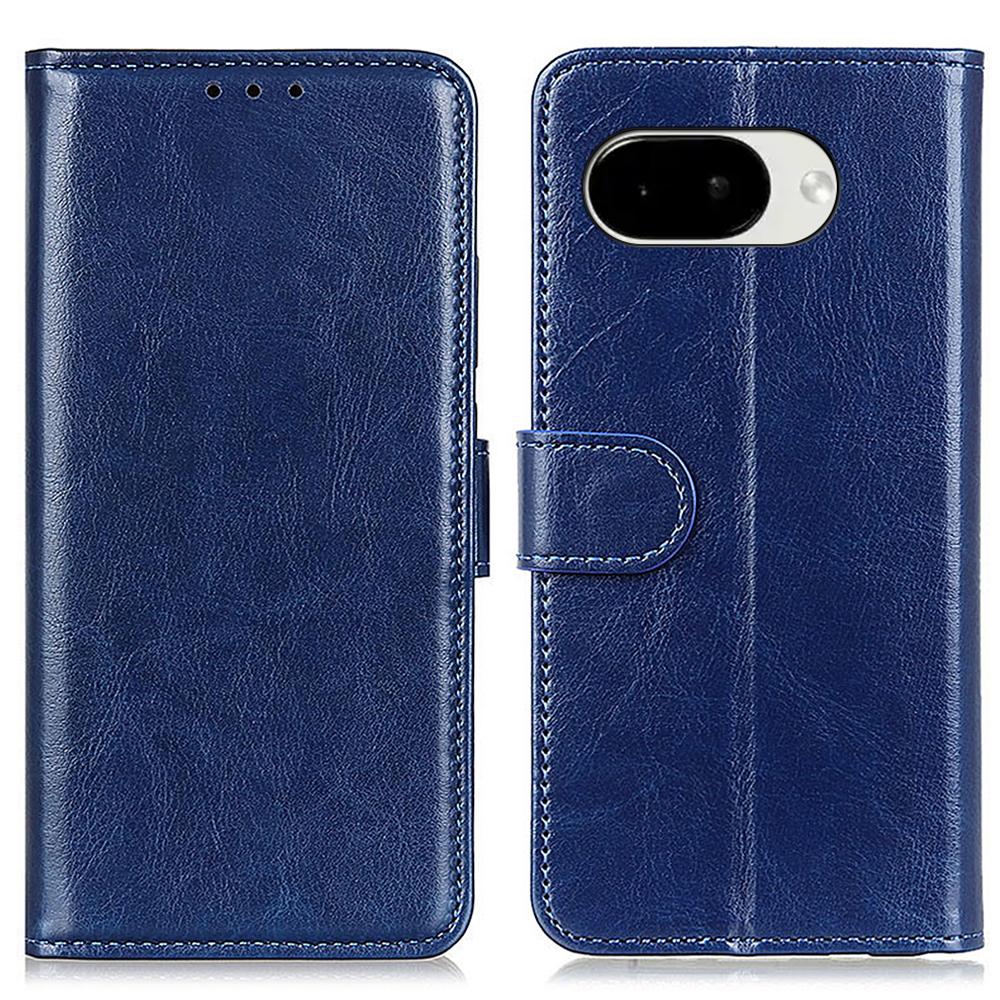 

For Google Pixel 10a Case Crazy Horse Texture PU Leather Phone Stand Cover