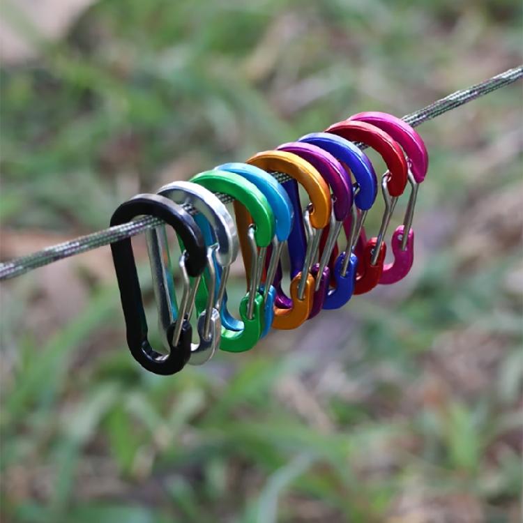 5Pcs Wiregate Carabiner Clips, Heavy Duty Accessory Clip, Large Size for Camping