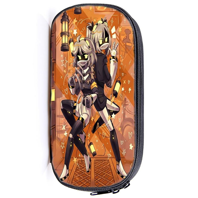 Murder Drones Pencil Case Multi-Layer Compartment Uzi N Anime Stationery Organizer Double Zipper Pen Pouch for School Girls Boys