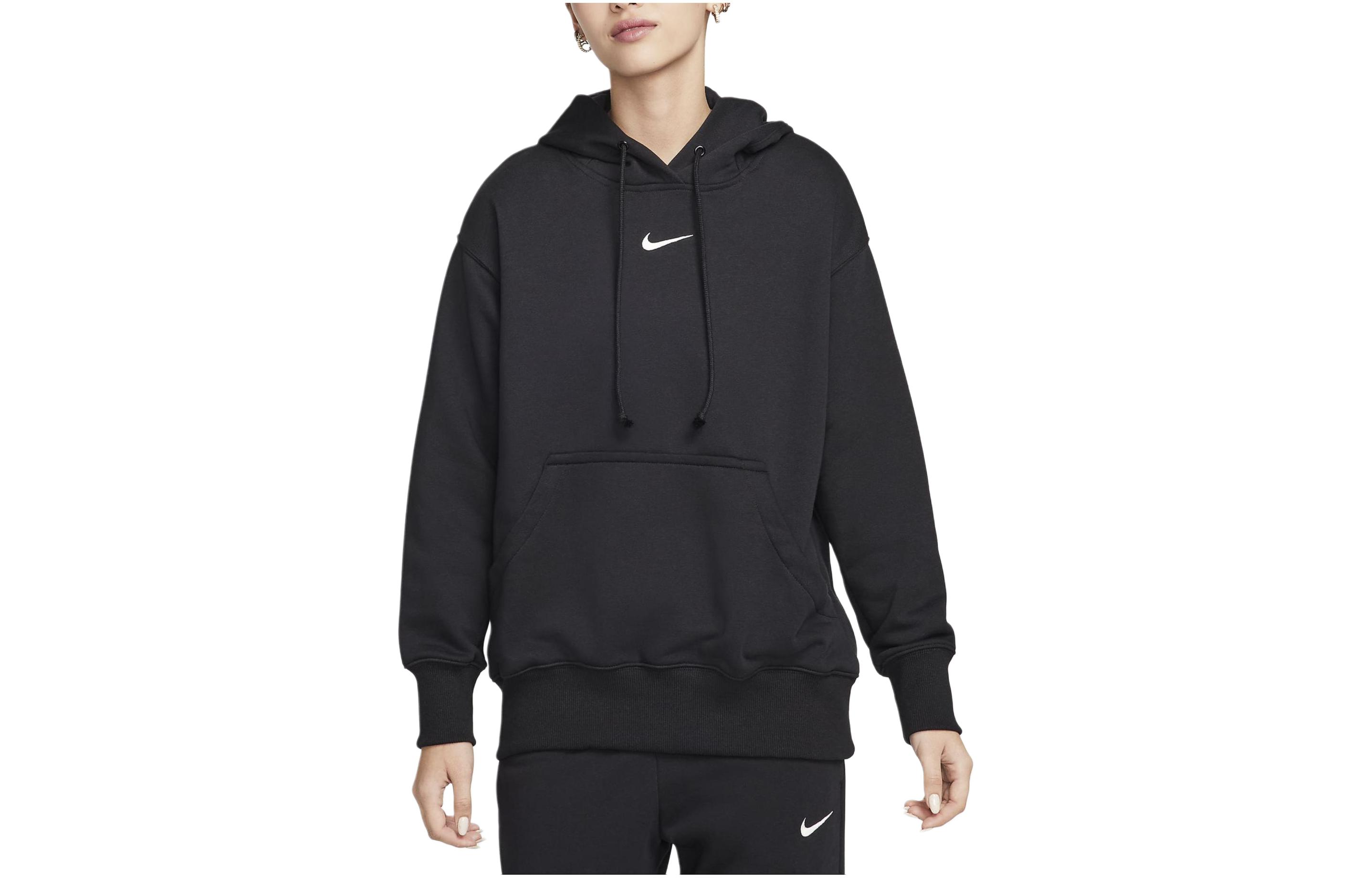 

Nike Sweatshirts Women s Black Hooded Moderate Regular FZ7197-010 XS