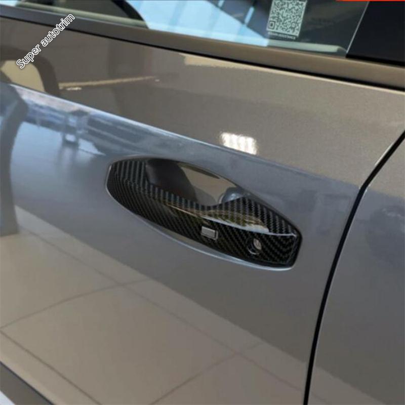 For Nissan Kicks 2025 2026 Car Outer Door Handle Cover Cap Sticker Exterior Trim ABS Chrome / Black / Carbon Fiber Accessories