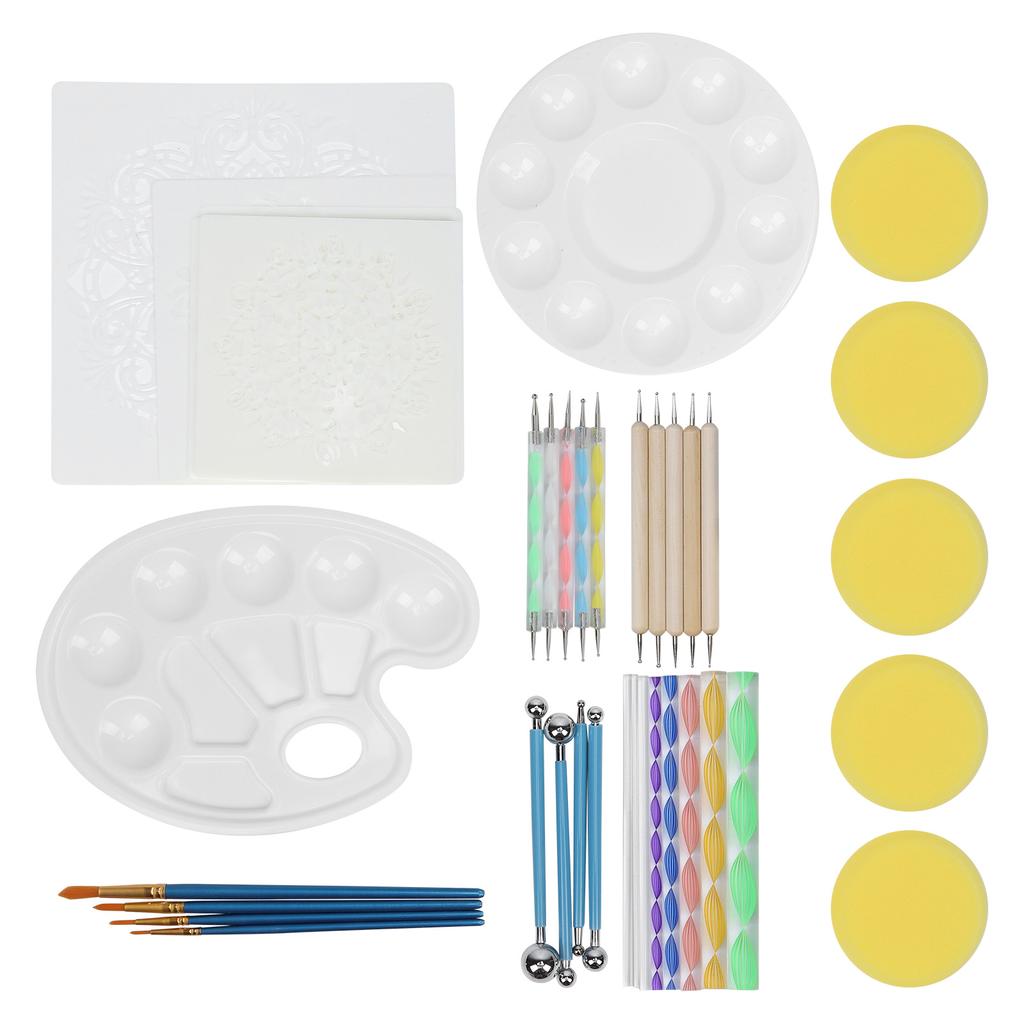 41Pcs Mandala Dotting Tools Set DIY Art Template Embellishment Stick Painting Accessories