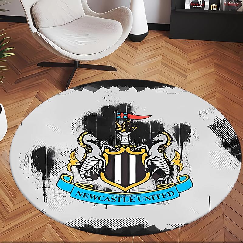Newcastle Unite (19) Tapis de Bureau Rond Tapis de Sol Décoratif pour Bureau Chambre Salon et Espace Maison