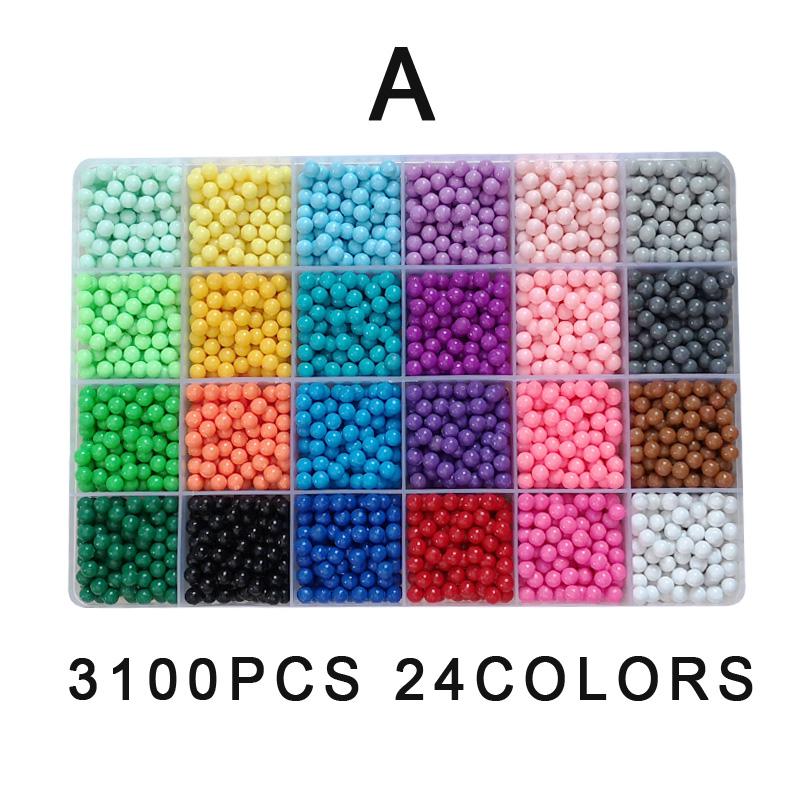 Non-Toxic 24Color/Set Water Magic Sticky Beads Set Puzzle Toys For Kids Children'S Toy Education Brain Children