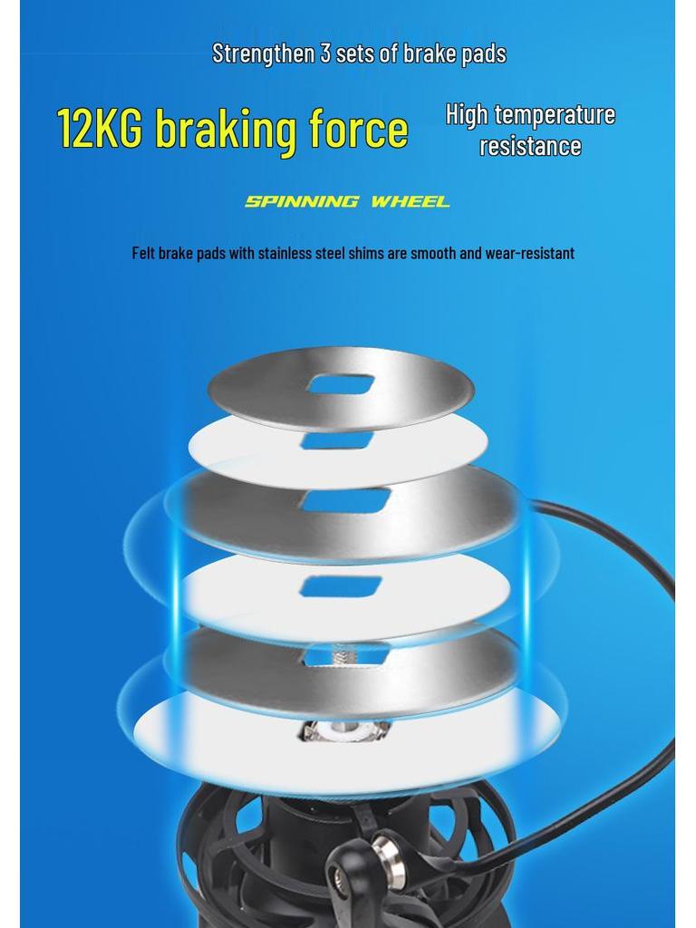 Gapless Long Cast Slow Drop Spinning Reel for Sea Fishing