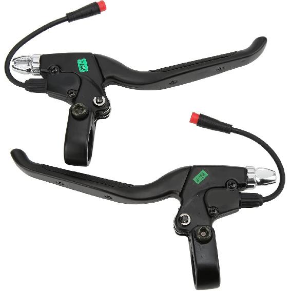 1Pair Electric Scooter Brake Lever Left Right Brake Handle with Connector Brake Levers Handle Grip Brake