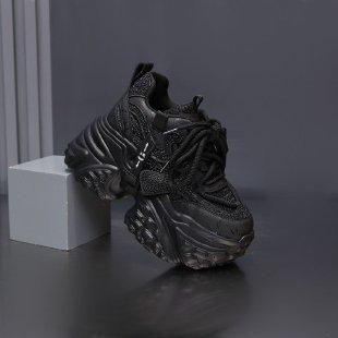 Scarpe con plateau da donna autunno nuovo strass moda rialzo interno scarpe da donna versatili scarpe sportive e per il tempo libero