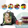 Poster With Sloth Insulated Lunch Box Leakproof Portable Lunch Bags with Adjustable Shoulder Strap Reusable Cooler Tote Bag