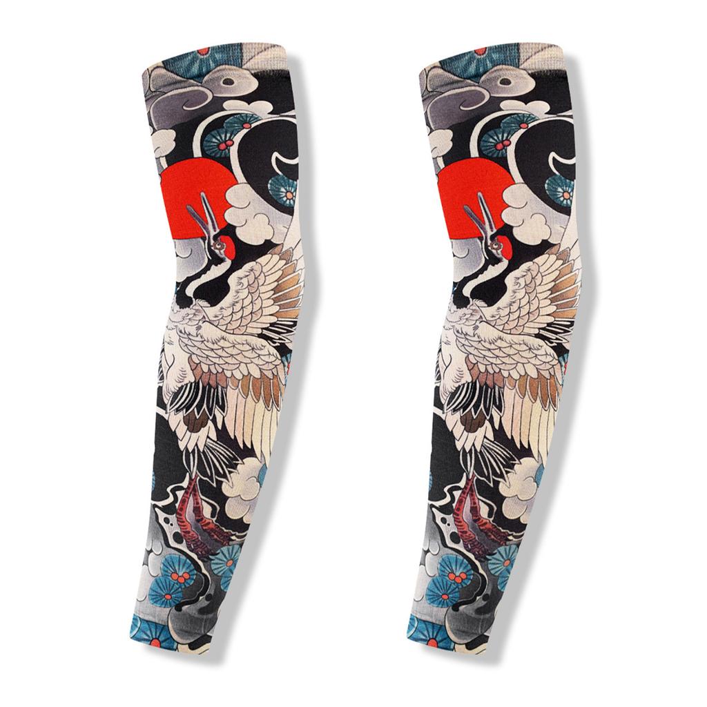 Unisex False Tattoo Sleeves For Halloween Party And Outdoor Activities Fun Temporary Tattoo Arm Stockings