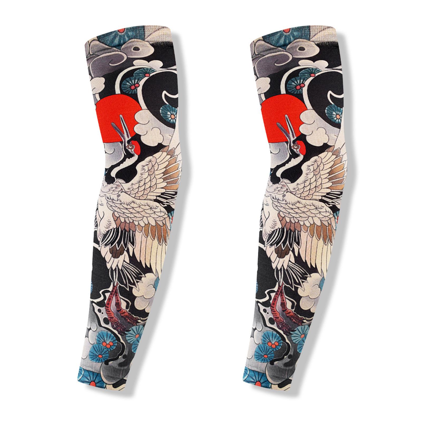 

Унисекс рукава-татуировки для вечеринки на Хэллоуин и мероприятий на открытом воздухе. Веселые временные тату-чулки на руки. 83