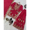 Presenting  New Designer Embroidered Chinon Silk Sharara Suit With Sequence Embroidered Work