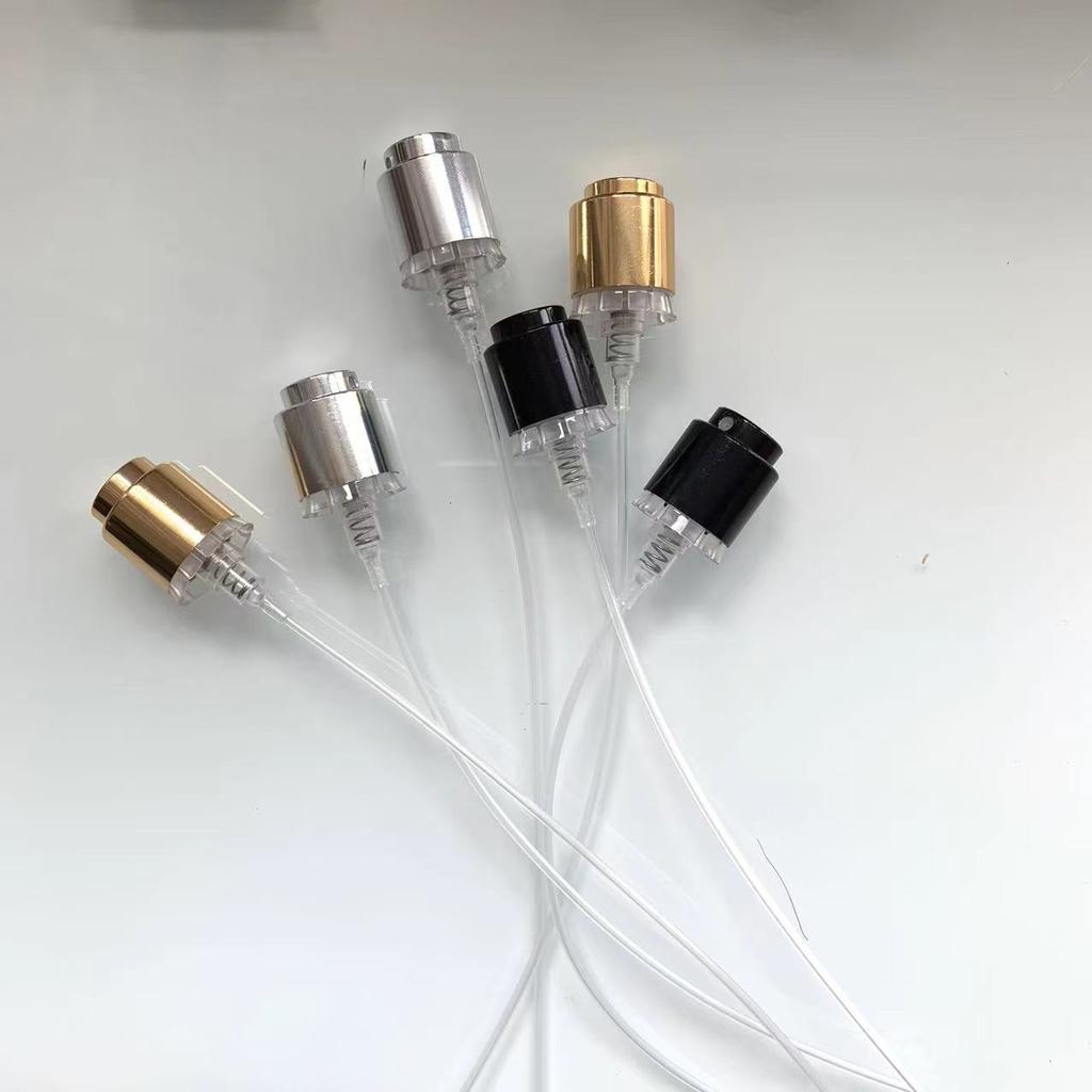 Fast Delivery Fea15 Perfme Pump Silver Gold Black Aluminum Crimp Mist Sprayer Aluminium-Plastic Material