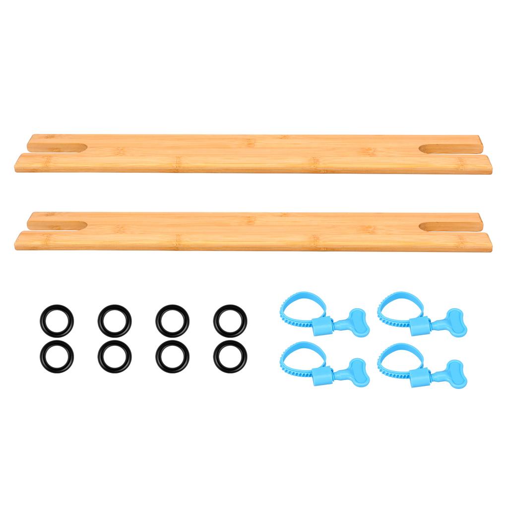 2Pcs Bamboo Baby High Chair Foot Rest Adjustable Height Easy to Install Non-slip Stable Highchair Accessories Kids Babies Stuff