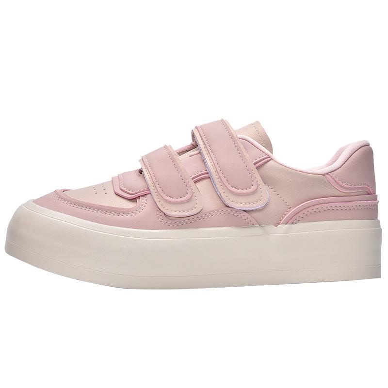 New Products Are On Sale In Spring, New Velcro Leather Board Shoes, Breathable and Versatile Little White Shoes 3335