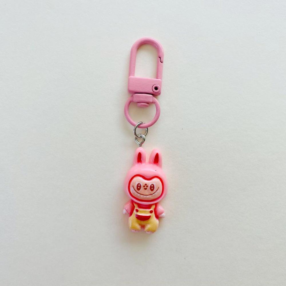 Adorable Cartoon Resin Keychain Doll Pendant - Cute Decoration for Bags or Bestie Gift