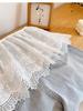 Sweet Lace Trim Ruffle Skirt: Women's Versatile Four-Season Layering Skirt Apron