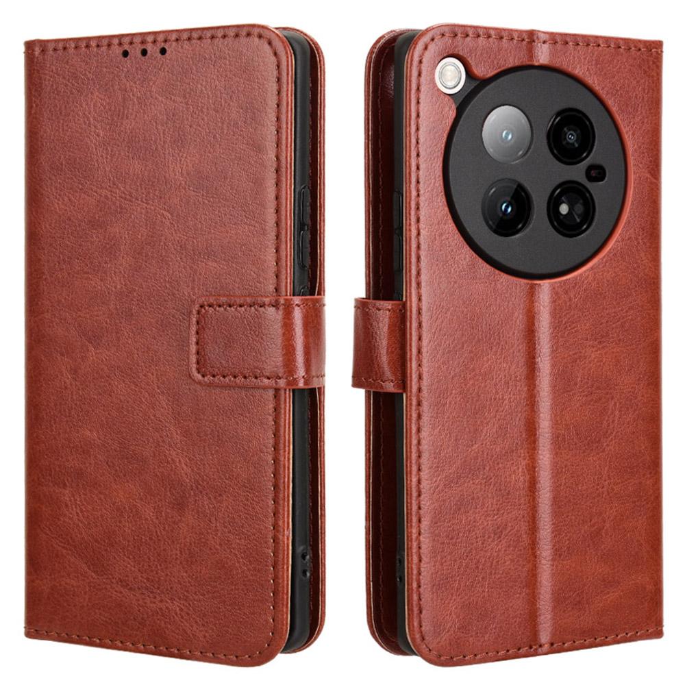 For Infinix Zero 40 4G X6860 Case Crazy Horse Texture PU Leather Phone Wallet Cover