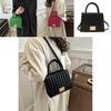 2024 Trendige Vintage Umhängetasche für Damen Lässiger Koreanischer Stil Kleine Quadratische PU Tasche