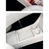 For Geely EX2 2025 2026 Center Console Lower Storage Box Silicone Non Slip Mat Car Interior Organizer Tray