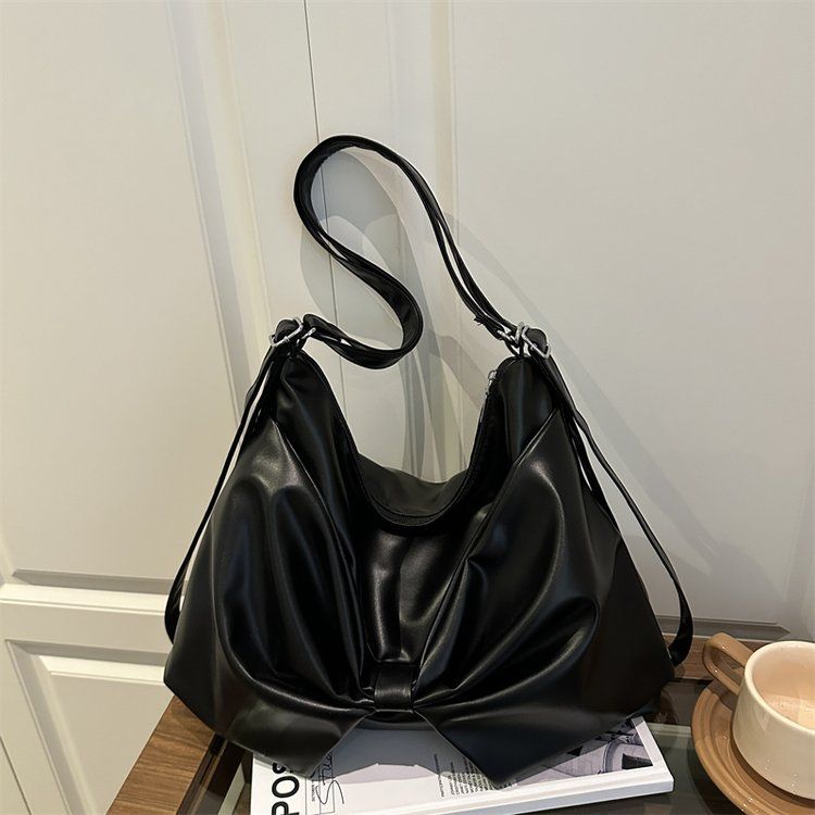 Korean-style Cute PU Leather Big Bowknot Backpack Crossbody Bag Shoulder Bags Large-capacity Storage Bag Woman Bags Wallet