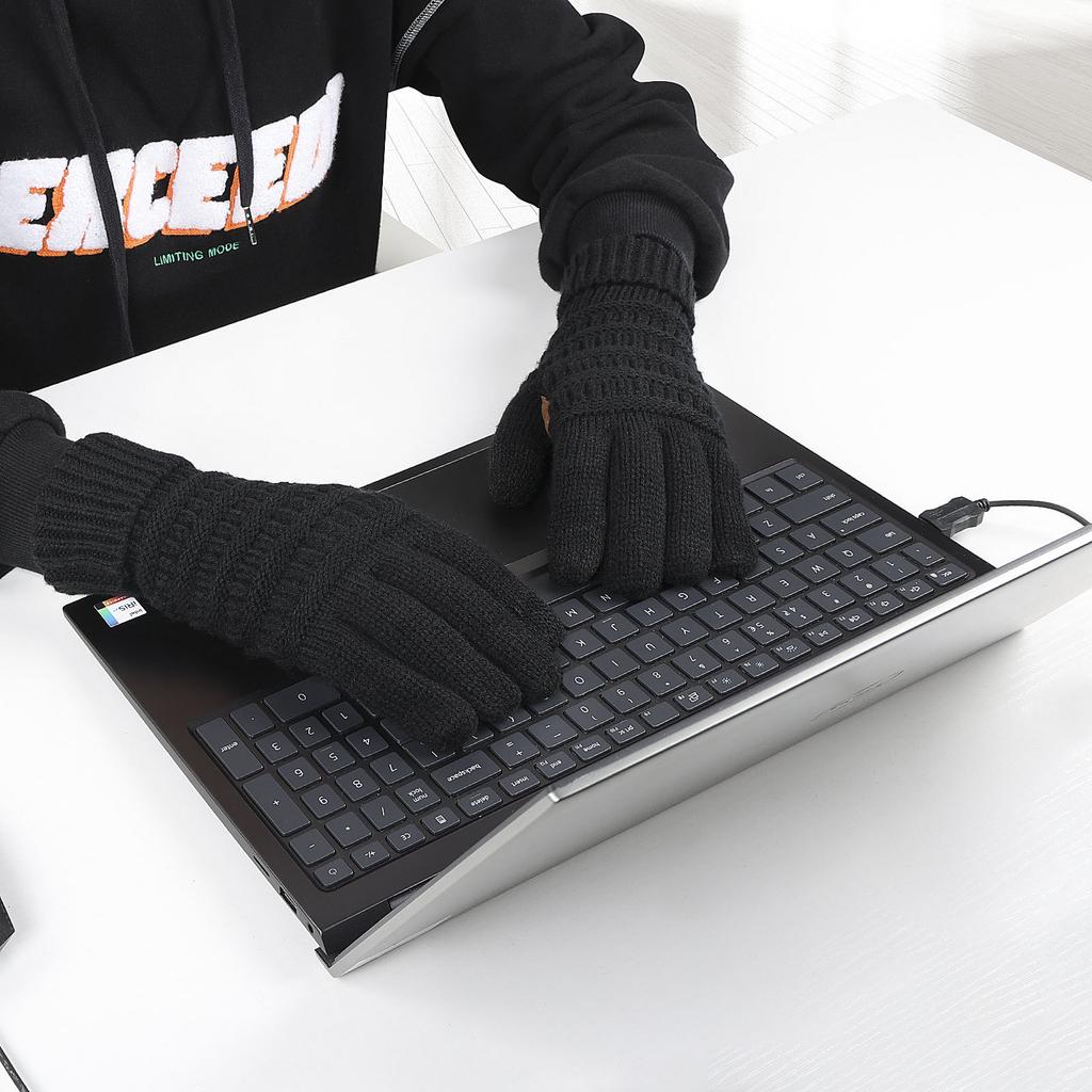 Autumn and Winter Student Riding Gloves Touch Screen Non-slip and Cold-proof Knitted Gloves Cycling Driving Windproof Warm Gloves