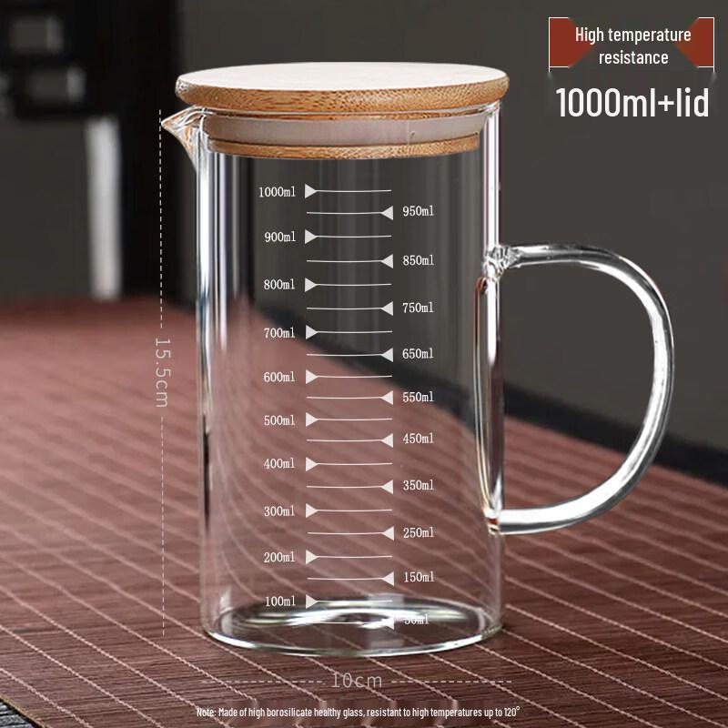ZISIZ Heat-Resistant Glass Measuring Cup