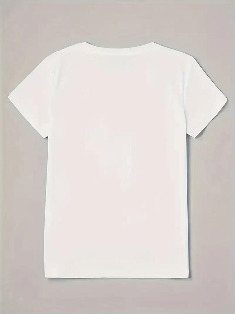 Damen Weiß Rundhals Ärmeldesign Modeillustration A mit breitkrempigem Hut Niedlich und figurbetont für beide ästhetischen Outfits