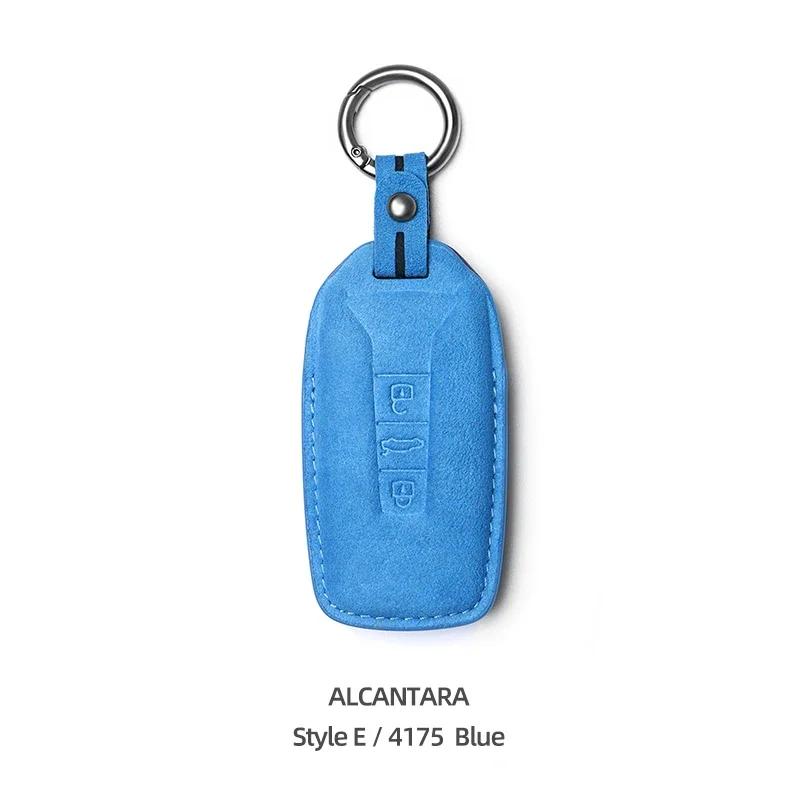 For Volkswagen VW Polo Tiguan Golf Jetta Beetle Eos Scirocco Up Transporter Sharan Made of Alcantara Wrap Car Key Case Cover