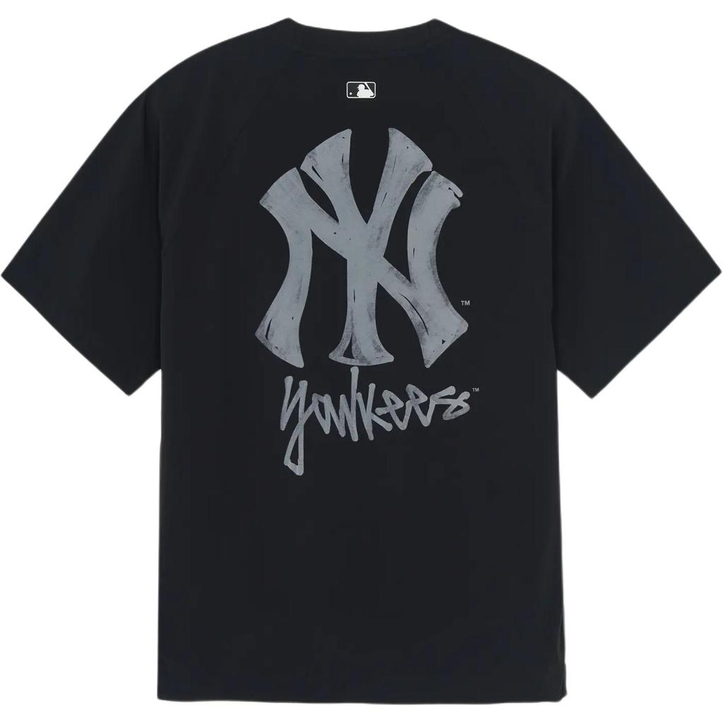 MLB New York Yankees SS26 Emstreet Logo Crew Neck Short Sleeve T-Shirt Unisex T-Shirt 3ARSB0263-50BKS