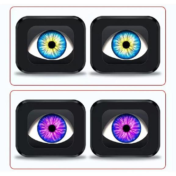 12-36V Motorcycle LED Dynamic Pupil Demon Eye Decorative Light With Remote Control 6 Modes Devil Eye Motorbike Retrofit Kits