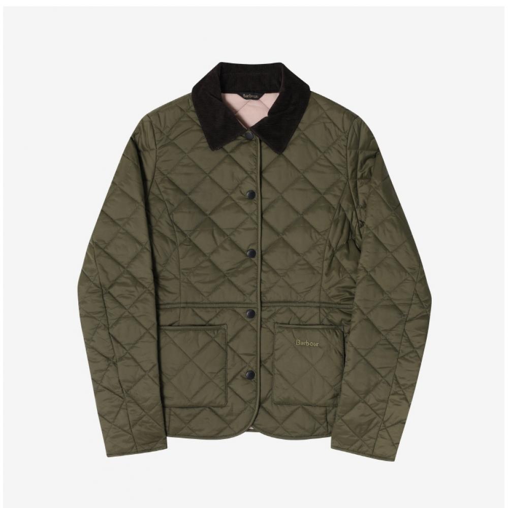 Barbour Lqu1012 Ol51 Devron Diamond Qualting Women Jacket
