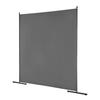 6FT Room Divider Single Panel Fabric Room Screen for Office Bedroom Grey