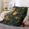 Retro Antike Seekarte Kraft Weltkarte Kompass Weiche Decke, Weiche Überwurfdecke für Zuhause Schlafzimmer Bett Sofa Abdeckung Kind