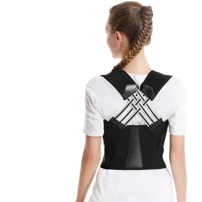 

Корректор осанки Регулируемый ремень для поддержки спины для мужчин и женщин Предотвращает искривление позвоночника и сутулость Подходит для упражнений S-For children