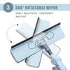 26 X 50cm CQ-01 Light Blue Household Telescopic Window Glass Wiper Cleaner Brush Rod Scrubber Window Cleaner Scraper With Spray Head Cleaning Tools