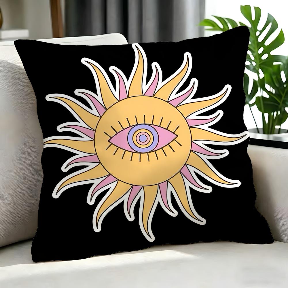 Art SSun Face Cushion Cover Cushion Cover Set Pcs x x x Pillowcase Decorative Sofa Home Decor