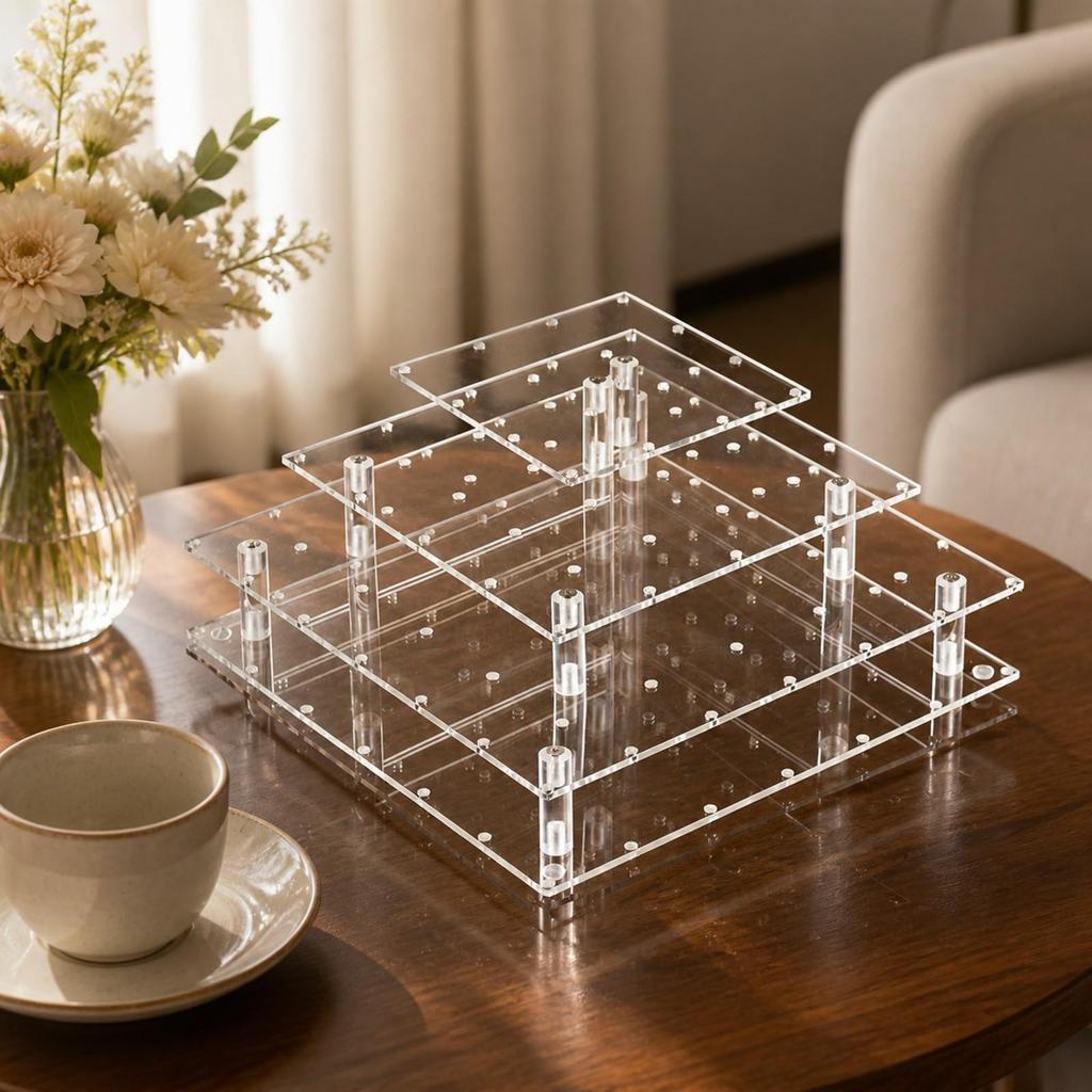 56 Hole Sucker Display Stand Elegant Holder Tiered for Home Entertaining