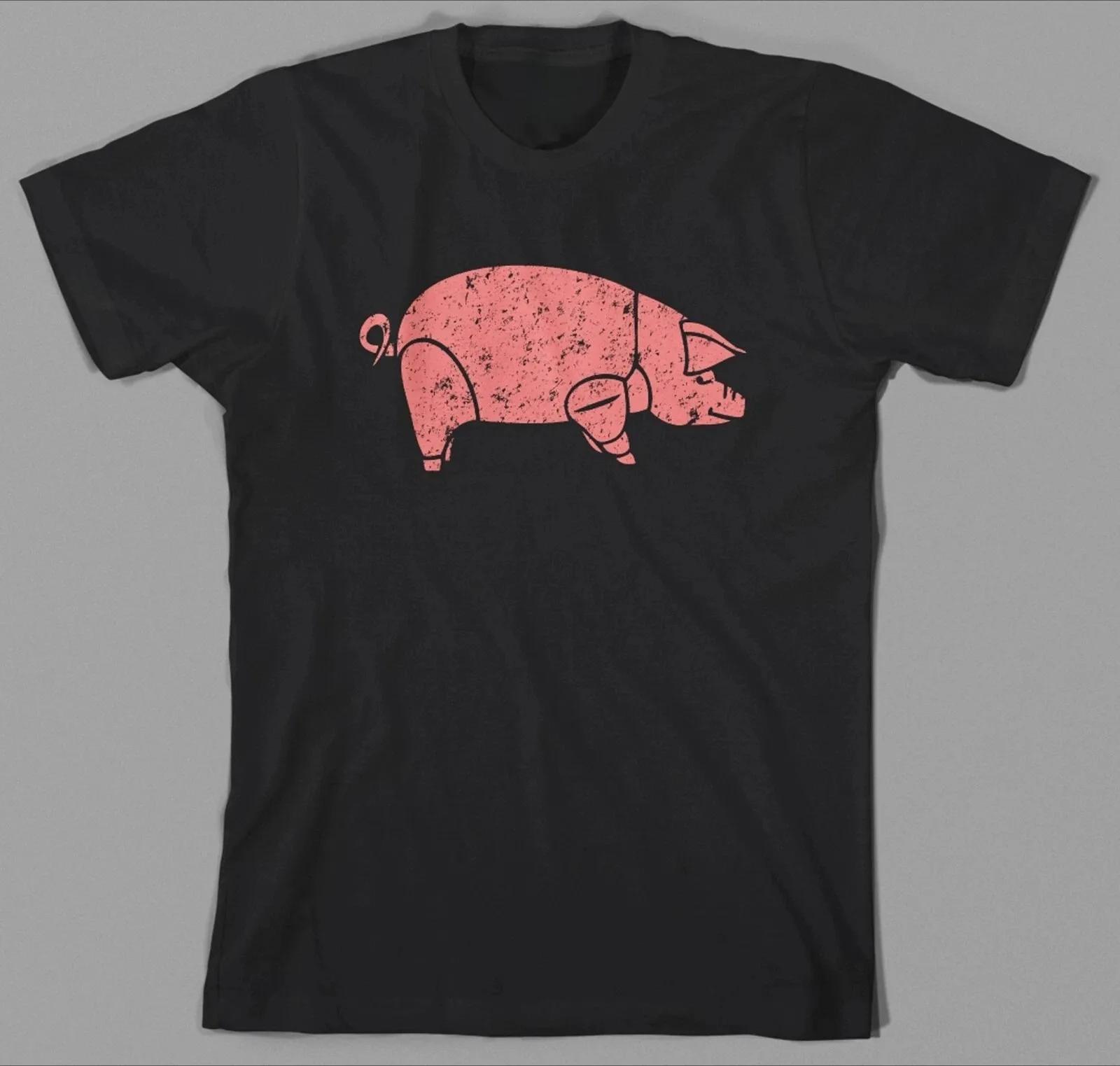 

Retro Y2K Tops Pig Pink Floyd Animals T Shirt As Worn By 1977 The Wall Syd Barett High-end Luxury Is for Both Men and Women S