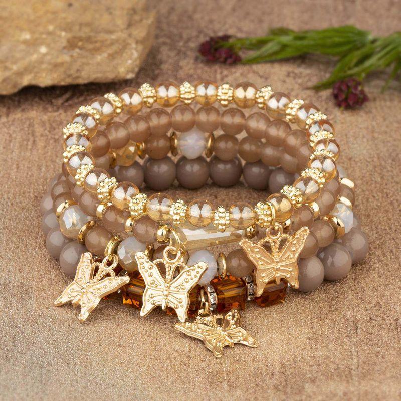 Multi-Layer Elastic Bracelet Fashion Wooden Bead