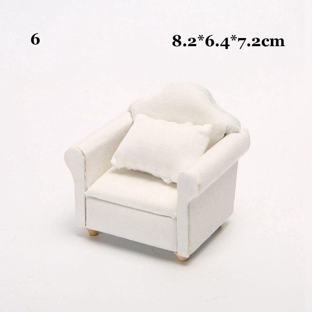 Fashion Girls Gifts Dolls Miniature Soft Sofa Pretend Play Toy Dollhouse Mini Furniture Toys