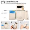 For Google Pixel 10 Pro XL/9 Pro XL Case D-Ring Holder Leather + PC + TPU Phone Cover with Wallet Kickstand