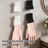 Kitchen Sealing Clips Wall Mounted Toothpaste Holder 4pcs Set No Drill Home Bathroom Essentials Organizer