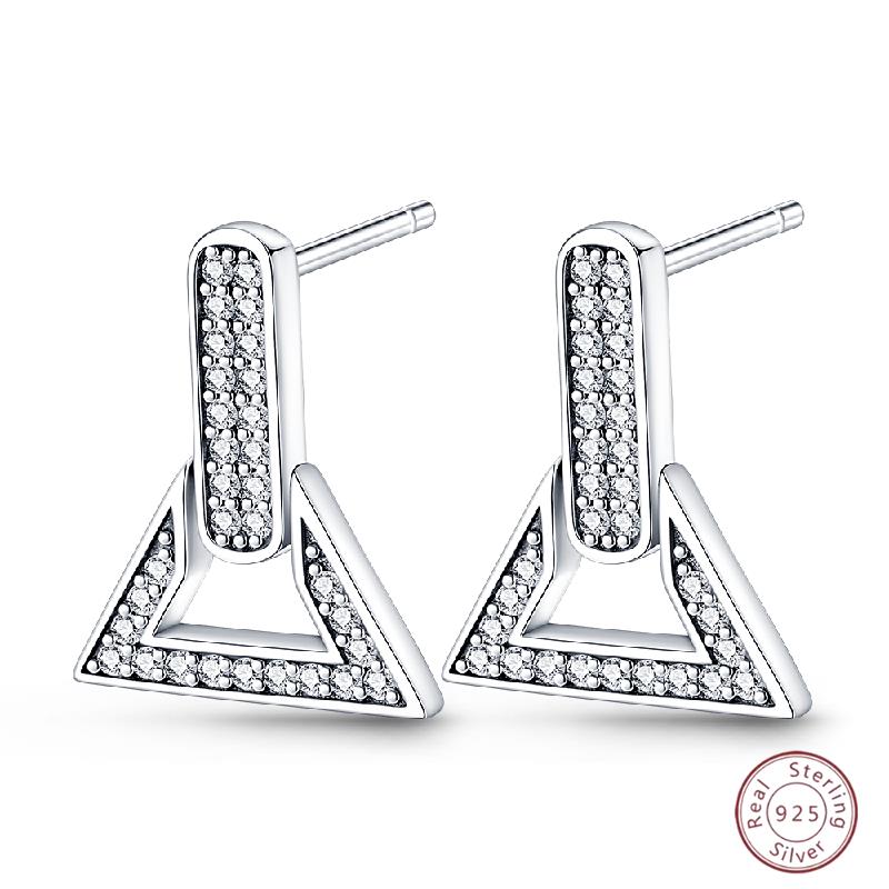 925 Ayar Burgu Halka Küpeler Minimalist Altın Yuvarlak Moda Zirkon Tokalı Düğün Takısı Kadınlar İçin Hediye