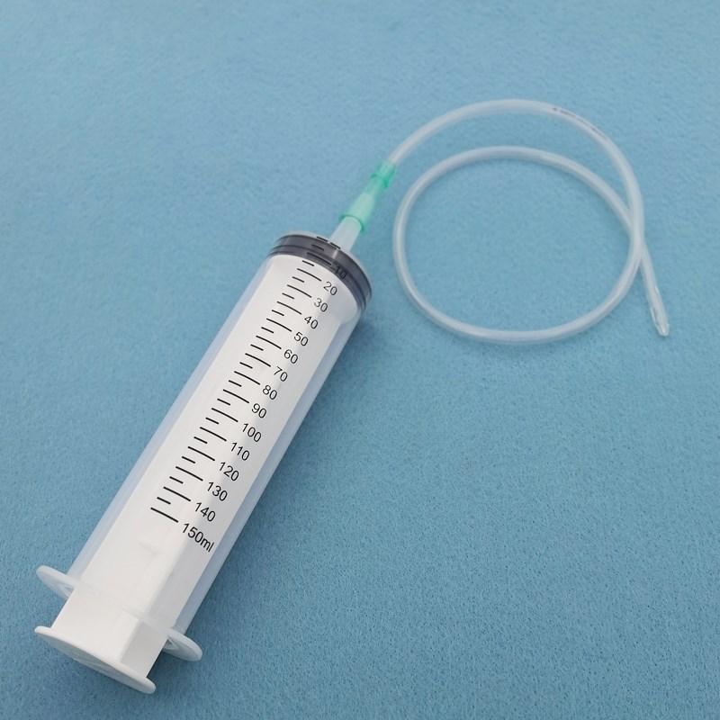 High-Capacity Flushing Syringe with Coarse Needle for Glue or Enema