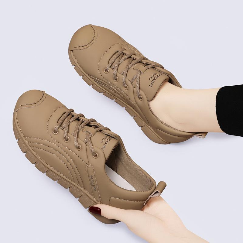 

Bread Shoes Women s Spring and Autumn 2026 New Flat Casual Running Shoes Versatile Sports Shoes Women s Shoes 35 абрикосовый